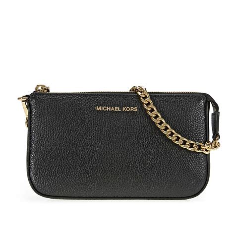 michael kors clutch black leather|Michael Kors evening clutch handbags.